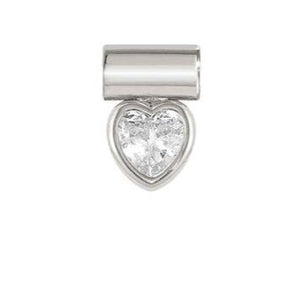 SEIMIA White Edition in 925 sterling silver and cz (HEART) WHITE