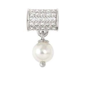 SEIMIA White Edition in 925 sterling silver, cubic zirconia pavé and stone WHITE PEARL