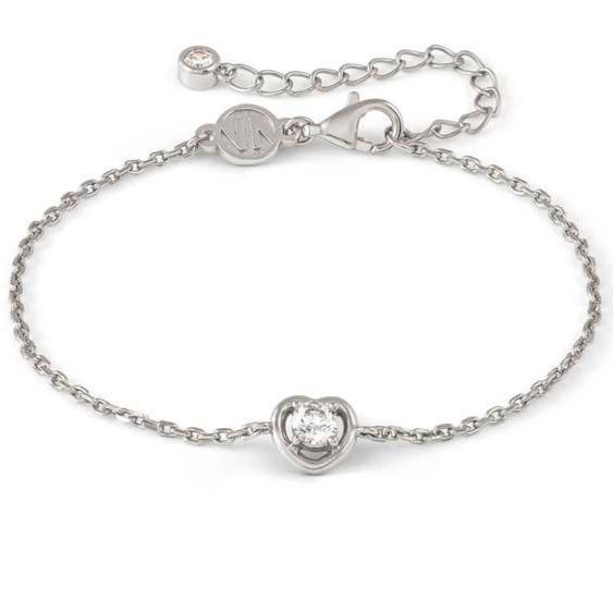 COSMICLOVE bracelet in 925 sterling silver and cubic zirconia Heart Silver