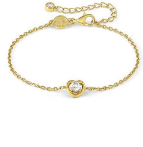 COSMICLOVE bracelet in 925 sterling silver and cubic zirconia Heart Gold