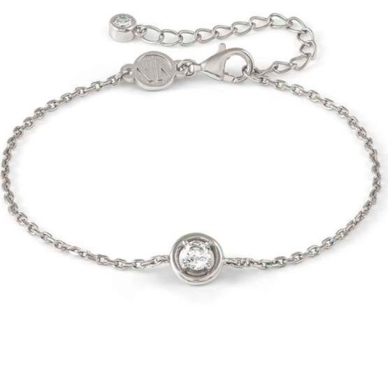 COSMICLOVE bracelet in 925 sterling silver and cubic zirconia Silver Circle
