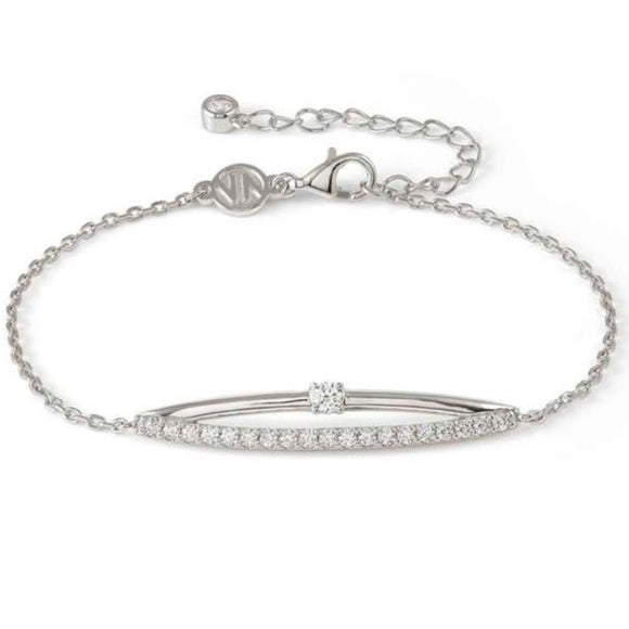 COSMICLOVE bracelet in 925 sterling silver (RICH) and cubic zirconia WHITE