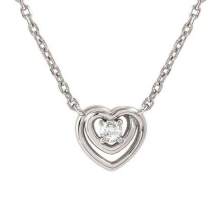 COSMICLOVE necklace in 925 sterling silver and cubic zirconia Heart Silver