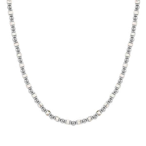 INSTINCTSTYLE Sea Edition necklaces in steel and natural stones WHITE TURQUOISE