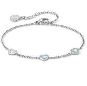 FAIRYICONS bracelet in steel and enamel Heart