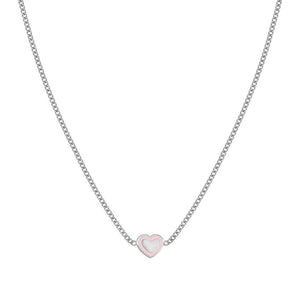 FAIRYICONS necklace in steel and enamel Heart