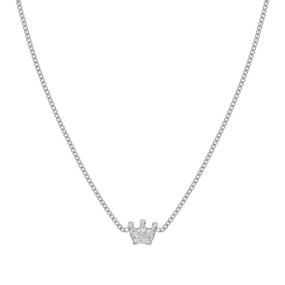 FAIRYICONS necklace in steel and enamel Crown