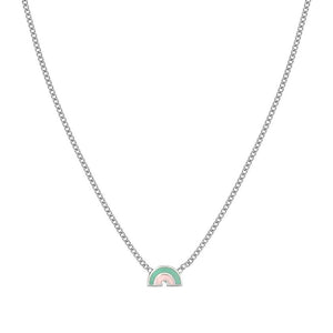 FAIRYICONS necklace in steel and enamel Rainbow