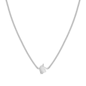 FAIRYICONS necklace in steel and enamel Unicorn