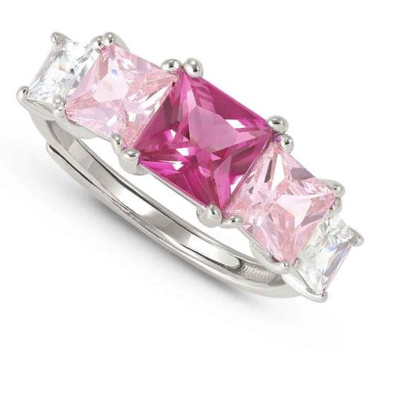 DAYTONIGHT ring in 925 silver and cubic zirconia PINK