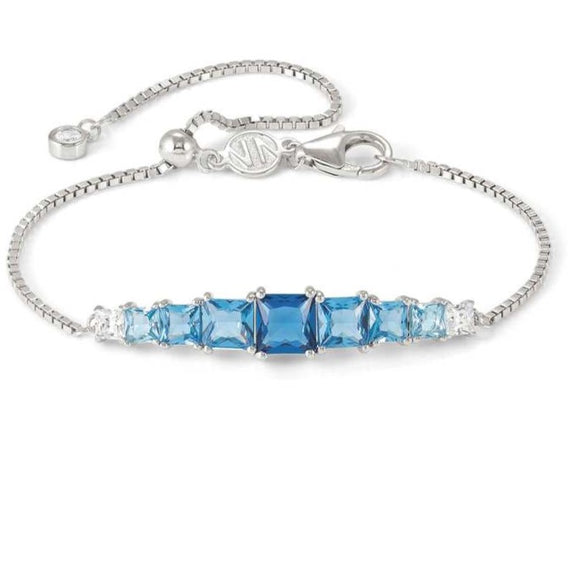 DAYTONIGHT bracelet in 925 silver and cubic zirconia LIGHT BLUE