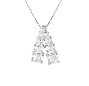 DAYTONIGHT necklace in 925 silver (PENDANT) and cubic zirconia White
