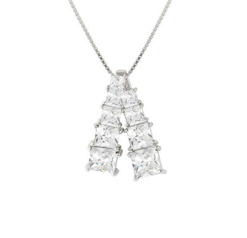 DAYTONIGHT necklace in 925 silver (PENDANT) and cubic zirconia White