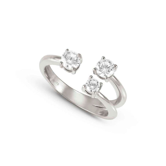 FASHION ERA ring in 925 silver and cubic zirconia Silver Size 11
