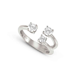 FASHION ERA ring in 925 silver and cubic zirconia Silver Size 15