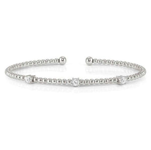 FASHION ERA rigid bracelet in 925 silver and cubic zirconia Silver