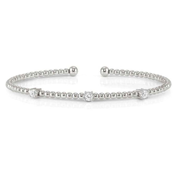 FASHION ERA rigid bracelet in 925 silver and cubic zirconia Silver