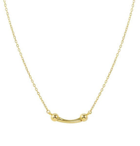 FASHION ERA necklace in 925 silver and cubic zirconia Yellow Gold