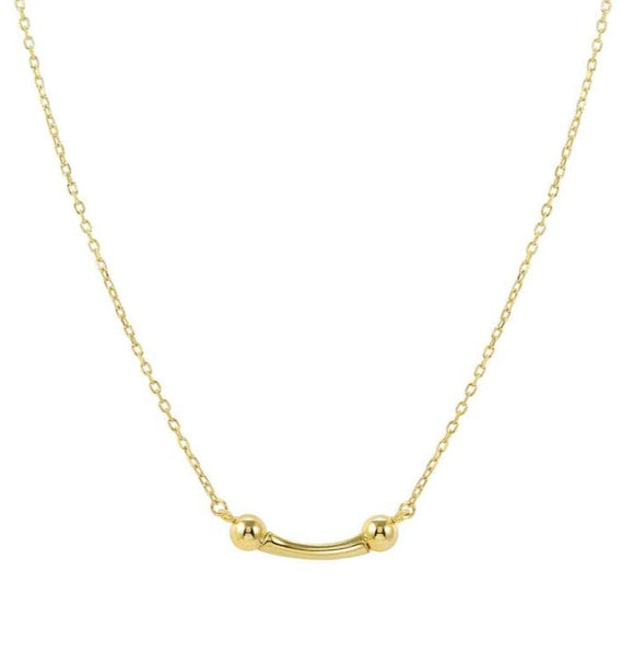FASHION ERA necklace in 925 silver and cubic zirconia Yellow Gold