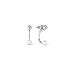 FASHION ERA earrings in 925 silver and white pearl Silver