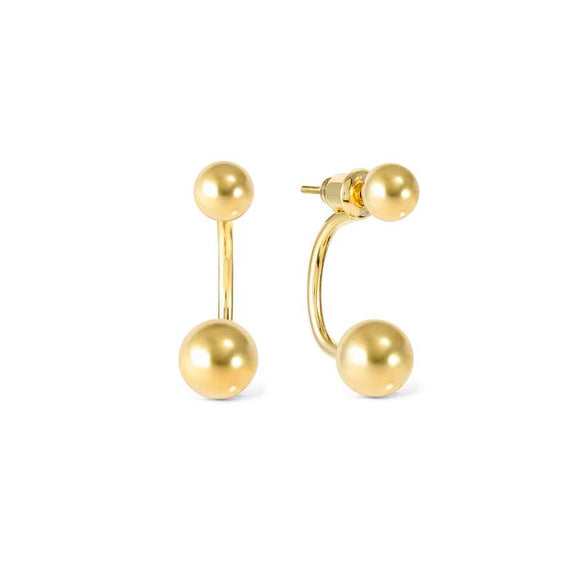 FASHION ERA earrings in 925 silver Yellow Gold