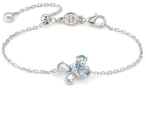 SHINE ME UP bracelet in 925 silver and cubic zirconia White/Light Blue Butterfly