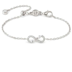 SHINE ME UP bracelet in 925 silver and cubic zirconia White Infinity