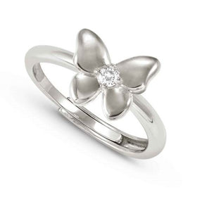 SWEETMADAME ring in 925 silver and cubic zirconia Butterfly