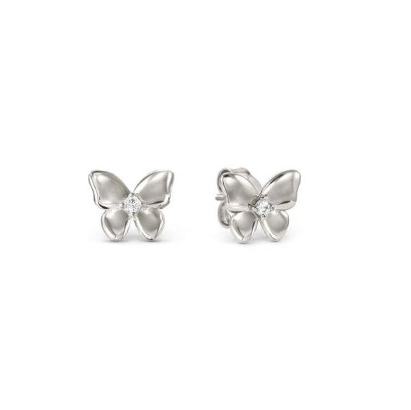 SWEETMADAME earrings in 925 silver and cubic zirconia Butterfly