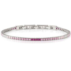 DAYTONIGHT bracelet in 925 silver (2.7 mm) and cubic zirconia (E) PINK