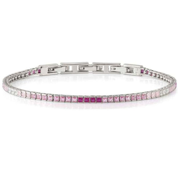 DAYTONIGHT bracelet in 925 silver (2.7 mm) and cubic zirconia (E) PINK