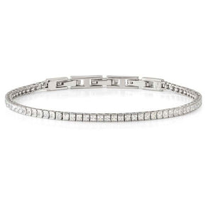 DAYTONIGHT bracelet in 925 silver (2.7 mm) and cubic zirconia (E) White