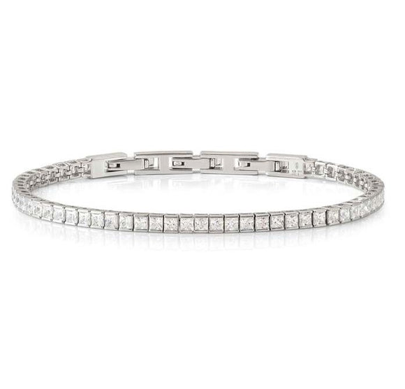 DAYTONIGHT bracelet in 925 silver (3.5 mm) and cubic zirconia (E) White