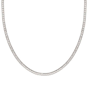 DAYTONIGHT necklace in 925 silver (3.5 mm) and cubic zirconia (E) White