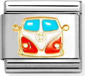 030285/67 Classic  steel, enamel, 18k gold Van