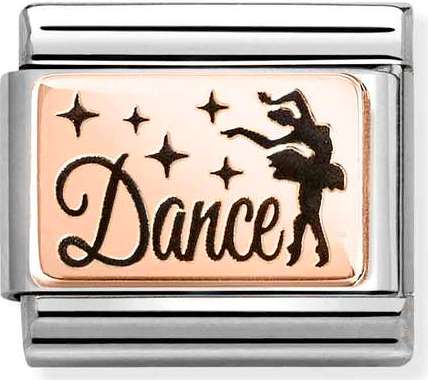 430111/29 Classic steel, 9k rose gold Dance with Ballerina