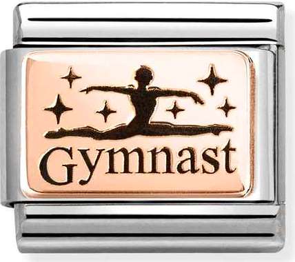 430111/30 Classic steel, 9k rose gold Gymnast
