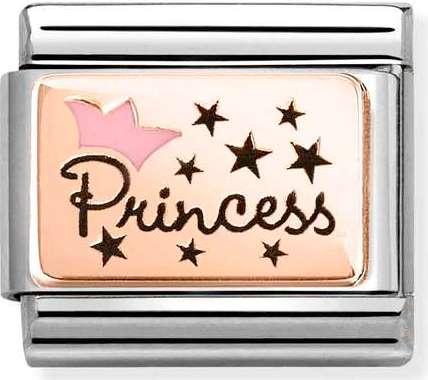 430204/02 Classic  steel, enamel,9k gold Princess
