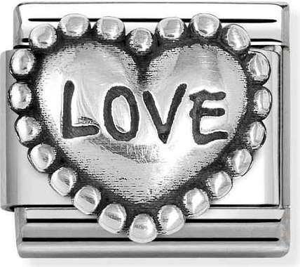 330101/88 Classic OXIDIZED SYMBOLS in st.steel  925 silver Love Heart