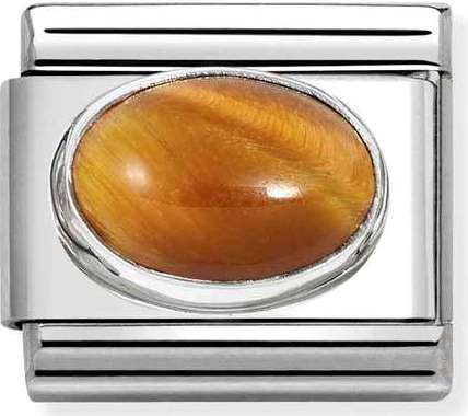 330510/41  Classic HARD STONES steel, 925  silver Tigers eye