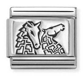 330111/51 Classic PLATES  steel and 925 Silver Kelpies