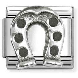 330101/95 Classic OXIDIZED SYMBOLS in st.steel and 925 sterling silver Horseshoe 2
