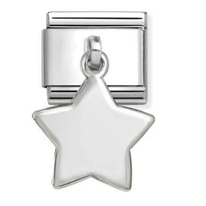 331801/16 Classic CHARMS PLATES steel and 925 sterling silver Star pendant