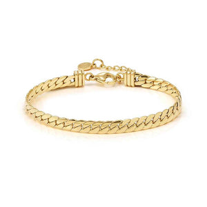ECCLETTICA bracelet in steel (SNAKE CHAIN) Yellow Gold