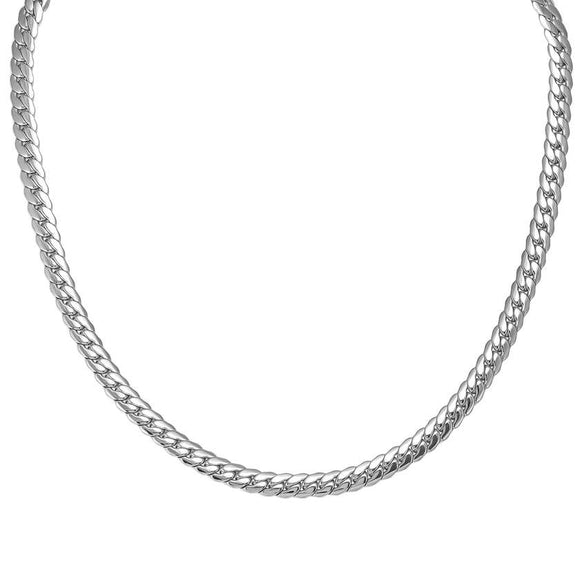 ECCLETTICA necklace in steel (SNAKE CHAIN) Steel