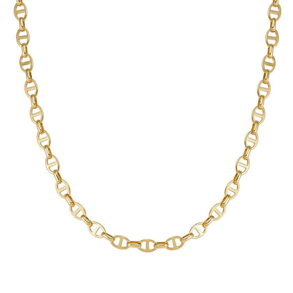 ECCLETTICA necklace in steel (NAVY CHAIN) Yellow Gold