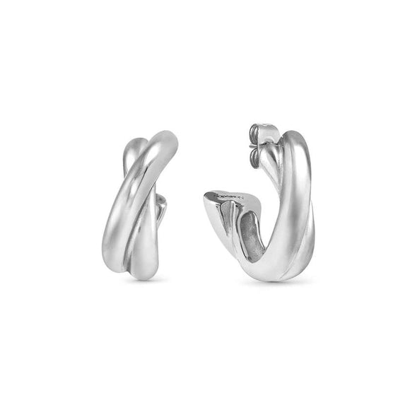 ECCLETTICA earrings in steel (INTERSECTED) Steel