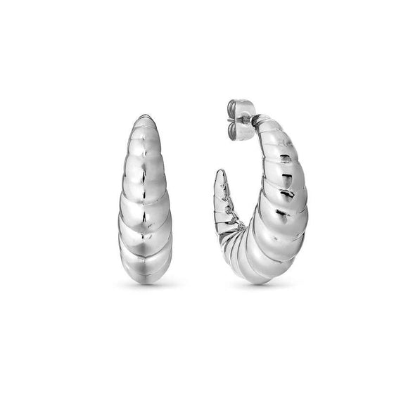 ECCLETTICA earrings in steel (CROISSANT) Steel