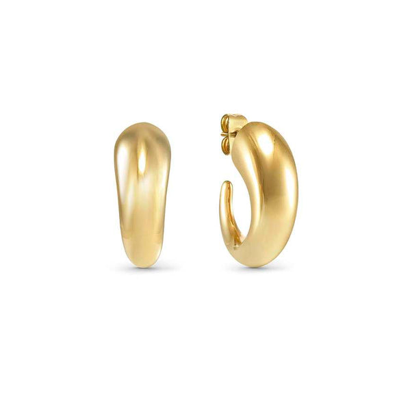 ECCLETTICA earrings in steel (SMALL DROP) Yellow Gold