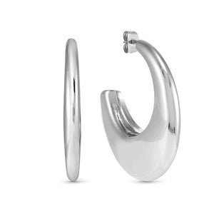 ECCLETTICA earrings in steel (MEDIUM DROP) Steel